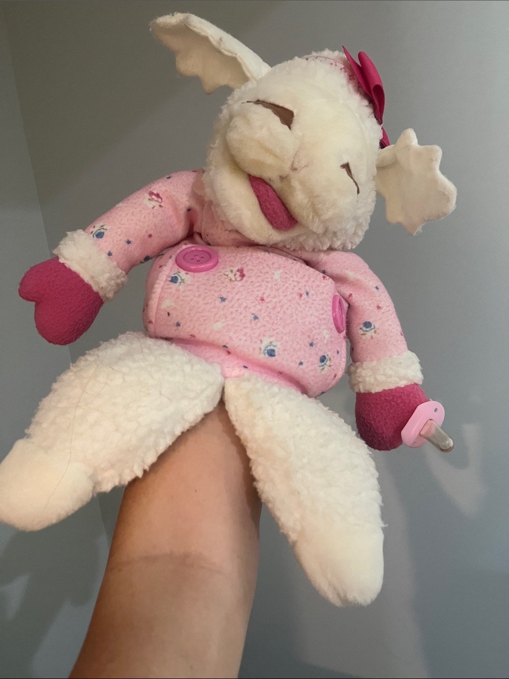 Baby Lamb Chop Puppet 1990 Vintage Lamb Chop's Play Along Shari Lewis